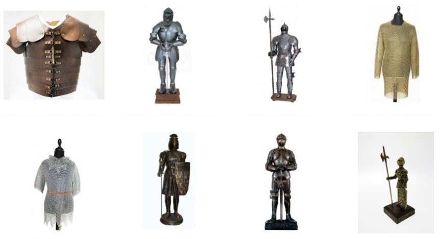 Armatura medievale e accessori